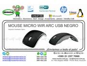 MOUSE MICRO WIR ARC USB NEGRO