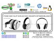 FONE+MIC KLIP KHS-631WH HEADPH BT/MSD/BLANCO
