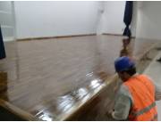 Pulido laqueado lustre de parquet