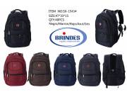 Mochilas con Conectores USB y Porta Notebooks para sus Canastas