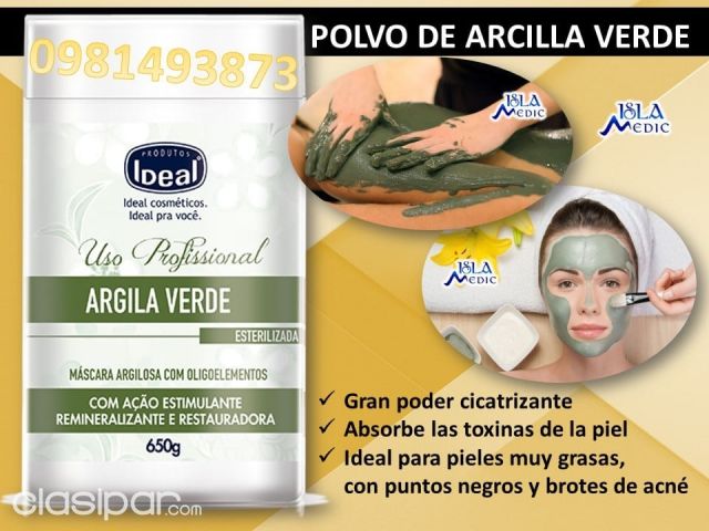 Comprar productos saludables Resultados de búsqueda para: 'arcilla verde en  polvo' Envíos a todo el Paraguay