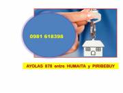 ALQUILO PARA VIVIENDA en AYOLAS 878 entre HUMAITA Y PIRIBEBUY ALQUILO PARA VIVIENDA en AYOLAS 878 entre HUMAITA Y PIRIBEBUY