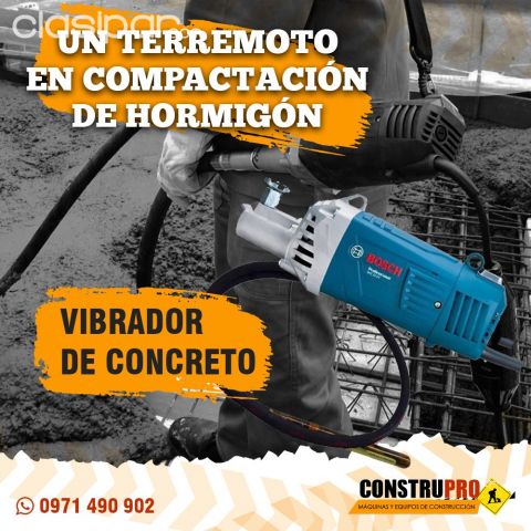 Herramientas para la construcción - Alquiler VIBRADOR ELÉCTRICO PROFESIONAL PARA HORMIGÓN