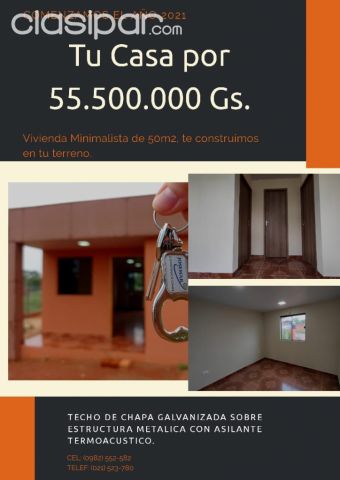 Construcción - CONSTRUCCION DE CASAS - MINIMALISTA