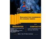 Buscamos vendedores para productos de consumo masivo Buscamos vendedores para productos de consumo masivo