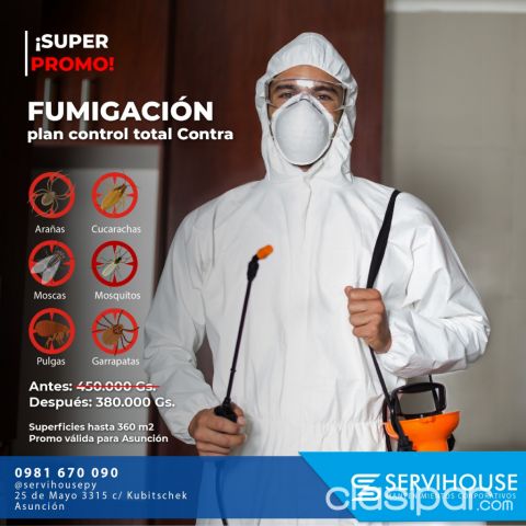 SERVICIO DE - FUMIGACIONES - EMPRESA DE FUMIGACIÓN - CONTROL DE #25175 | Clasipar.com en Paraguay