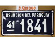 Vendo chapas antiguas de asuncion del paraguay vehículos