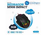 MOUSE REDRAGON M908 IMPACT 12400DPI RGB USB NEGRO
