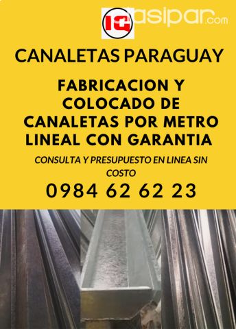 Oficios / Técnicos / Profesionales - Fabricación y Colocado de IG Canaletas Paraguay