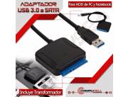 Adaptador USB 3.0 a SATA para HDD de PC y Notebook