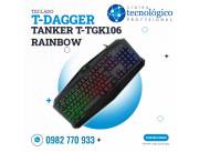 Teclado para juegos T-DAGGER Tanker Rainbow T-TGK106