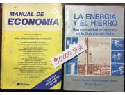Vendo libros manual de economía y la energía y el hierro