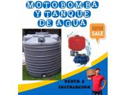 INSTALACION DE TANQUE Y MOTOBOMBA DE AGUA