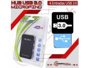 HUB USB 3.0 Microfins - Múltiples Entradas USB 3.0