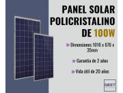 Panel solar de 100 vatios
