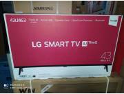 Smart TV LG 43 Full HD. Nuevos con Garantía. Delivery.
