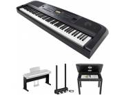 Yamaha DGX-670 Portable Digital Grand Piano Bundle with Stand, Pedals, and Bench