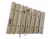 XILOFONO (placas de madera) - METALOFONO (placas de metal) - 8 notas
