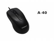 MOUSE SATE A-40 USB 1000 DPI - 3 BOTONES SCROLL - CABLE USB
