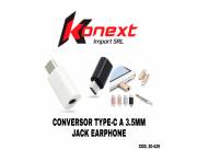 CONVERSOR USB-C A JACK 3.5MM