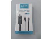 MHL USB-C 1.8M C/ POWER LU-9572A TYPE C A HDMI