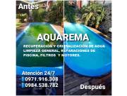 LIMPIEZA DE PISCINA 24/7 HORAS!!!- ASPIRADO, VENTA Y SERVICE DE MOTORES Y FILTROS.