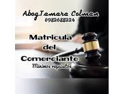 Gestionamos Matricula del.comerciante con mucha agilidad y rapidez!!!