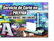 Servicio de corte en Polyfan e isopor.