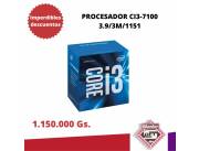 PROCESADOR CI3-7100 3.9/3M/1151