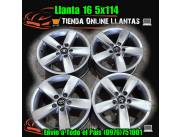 Oferta Llanta Deportiva 16 5x114 para Auris, Noah, Vo3, VW, Hyundai, Kia