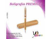 Boligrafo Ecologico Premium en Bambu con su Caja Personalizados a Laser