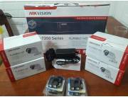 KIT 4 CAMARAS INSTALADAS HIKVISION