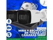 Kit 2 Cámara Mira y Escucha 1080P Dahua