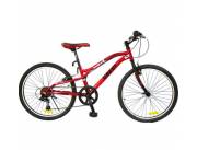 Bicicleta Caloi New Rider aro 24 de 7 velocidades rojo