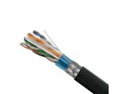 CABLE SFTP CAT6 BLINDADO OUTDOOR SOLIDO L305M (OSTP/6S-4B-BK)