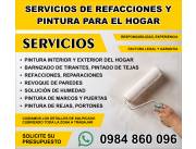 Pintura y refacciones para su hogar