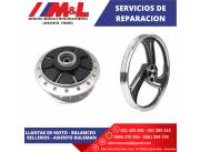 SERVICIOS DE REPARACION DE MAZA / ASIENTO / RULEMAN DE MOTO TRASERO