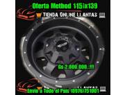 Oferta Llanta Deportiva Method 15 6x139 nuevos