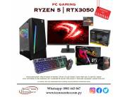 PC Gaming Ryzen 5 RTX3050. Adquirila en cuotas!