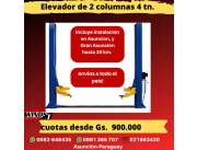 ELEVADOR 2 COLUMNAS 4 TN NUEVO! INSTALADO* CUOTAS DESDE 900.000G. ENVIOS A TODO EL PAIS