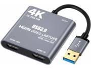 Capturador de video HDMI 4K con Retorno USB 3.0 Windows Mac OS Android Linux AWG26