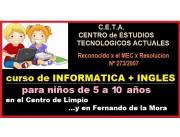 _______INFORMÁTICA + INGLES PARA NIÑOS DE 5 A 10 AÑOS !!!
