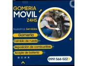 Gomeria 24 horas/ Gomería MÓVIL/ ASISTENCIA 24HS