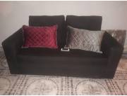 Sofa / Living nuevo sin uso * color negro, para 3 Personas Medidas: 1.65 x 0.80