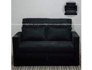 Sofa cama Dallas crearte negro y marron(SC300)