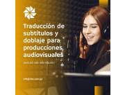 TRADUCCIÓN DE SUBTÍTULOS Y DOBLAJE PARA PRODUCCIONES AUDIOVISUALES