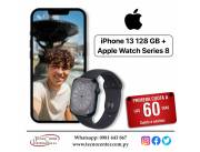 iPhone 13 128 GB + Apple Watch Series 8. Adquirilos en cuotas!
