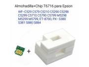 Almohadilla+Chip para Epson WF-C529 C579 C5210 C5290 C5298 C5299 C5710 C5790 C5799