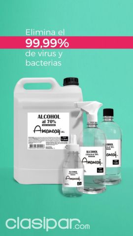 Productos de Limpieza - ALCOHOL AL 70% PARA DESINFECCION, SANITIZANTE