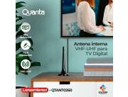 Antena interna VHF-UHF para tv digital Quanta (QTANT0260)